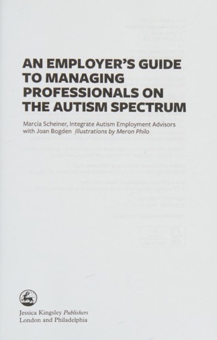 Cover of An Employer's Guide to Managing Professionals on the Autism Spectrum