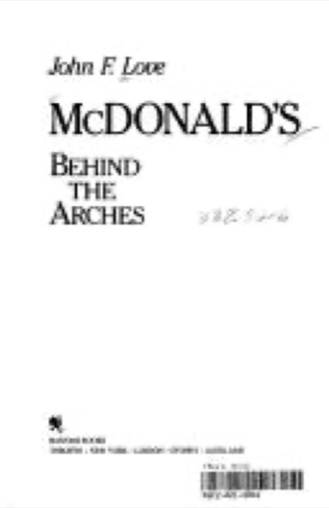 Cover of McDonald's: Behind the Arches