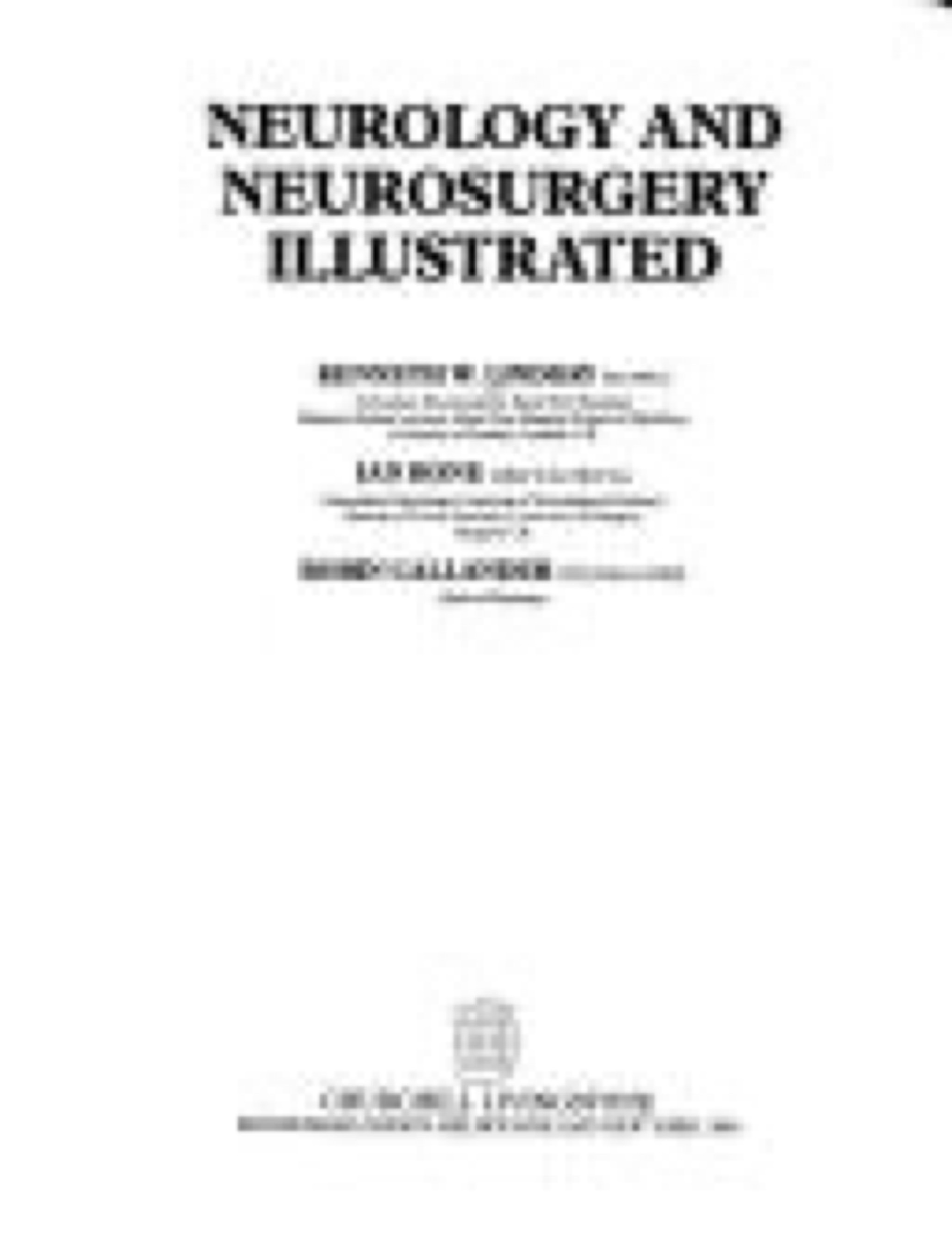 Cover of Neurology and Neurosurgery Illustrated