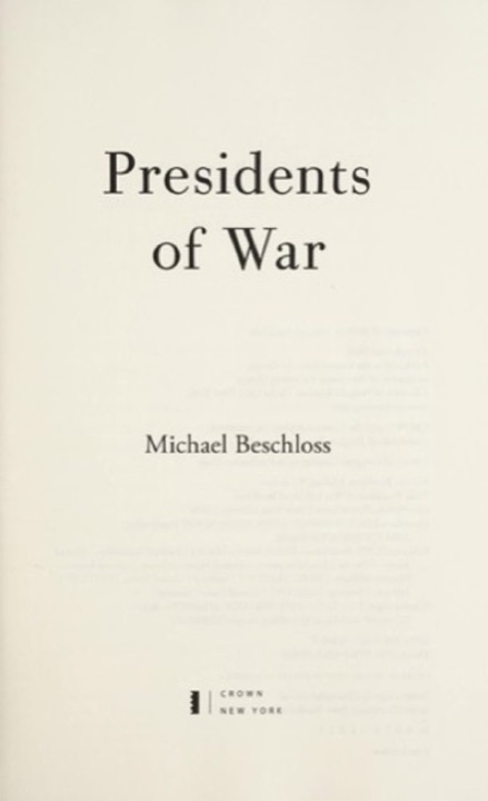 Cover of Presidents of War