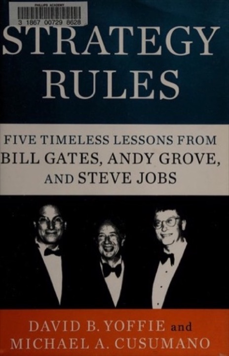 Cover of Strategy Rules: Five Timeless Lessons from Bill Gates, Andy Grove, and Steve Jobs