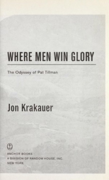Cover of Where Men Win Glory
